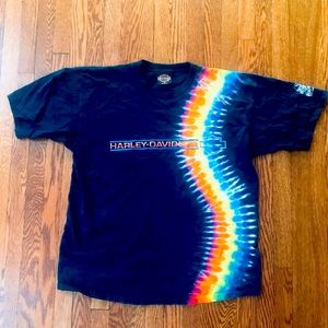 Vintage Harley Davidson tie dye
